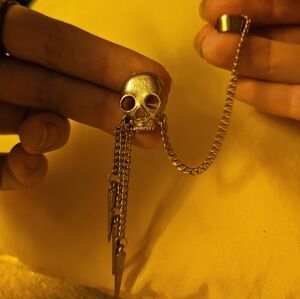 Skull Earring With Cuff